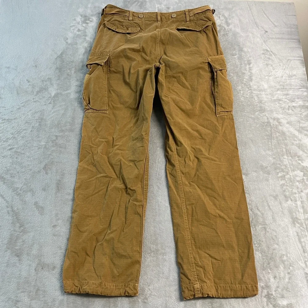Vintage American Eagle Mens Cargo Pants Brown Ripstop 32x32 (34x31) Utility Gorp